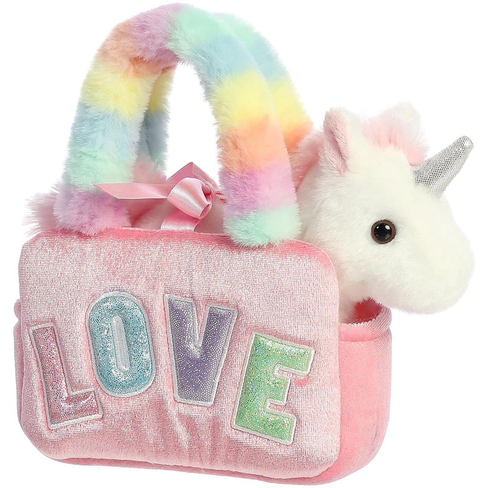 Aurora Fancy Pals Rainbow Love Переноска для домашних животных с 6 дюймовым плюшем НОВАЯ В НАЛИЧИИ