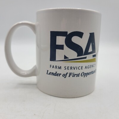 Vintage FSA Advertising Coffee Mug Cup Farm Service Agency 10 oz