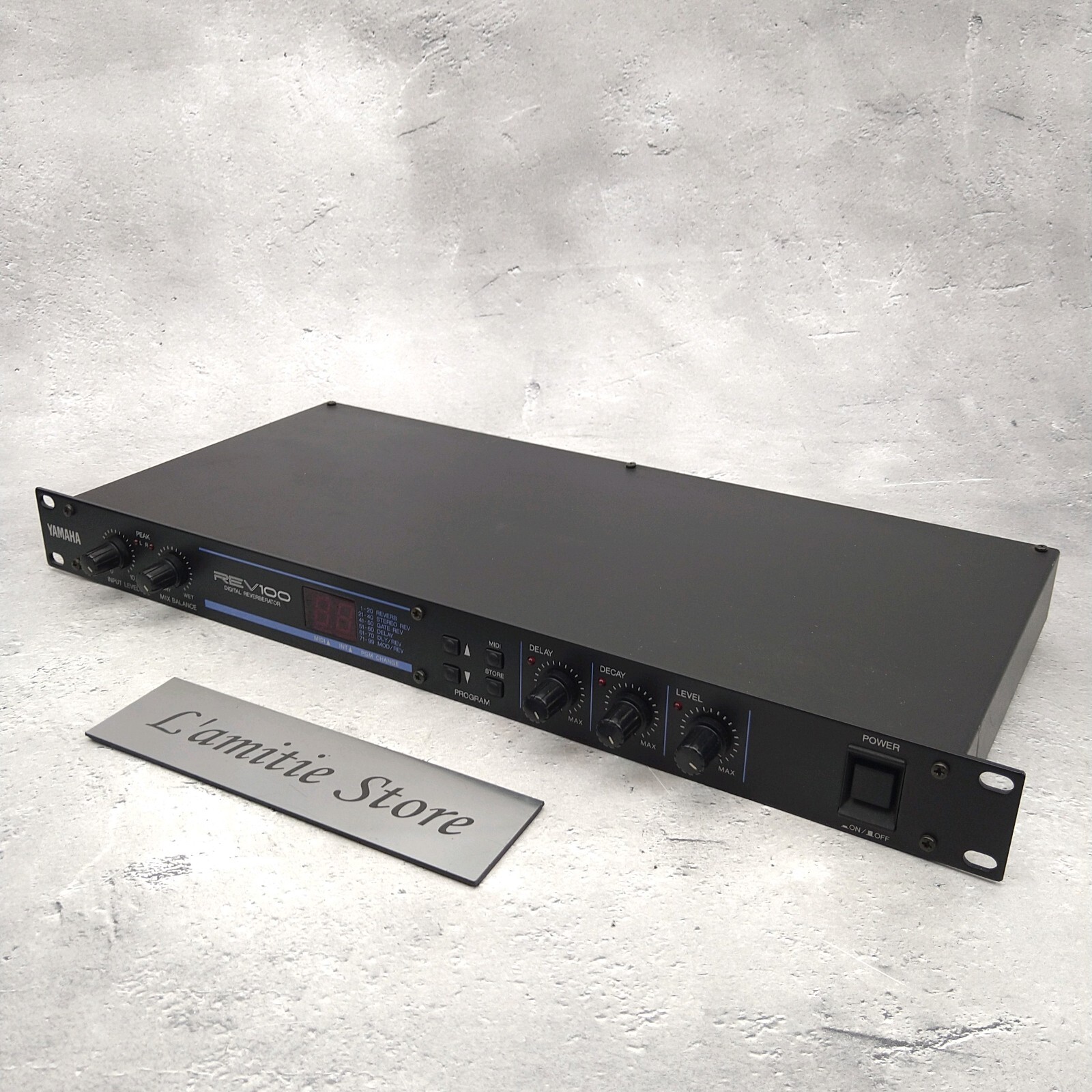 Yamaha REV100 Digital Reverberator Reverb Rack Effects Yamaha REV100 Digital Reverberator Reverb Rack Effects