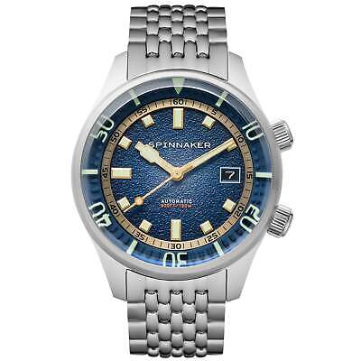 Pre-owned Spinnaker Bradner Automatic Silver Blue