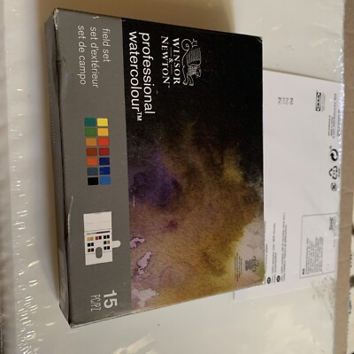 Winsor & Newton Professional Watercolor Field Set, 15pc New and free shipping Z1