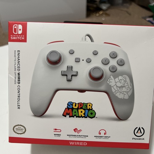 Nintendo Switch White Afterglow Wave Wireless Controller