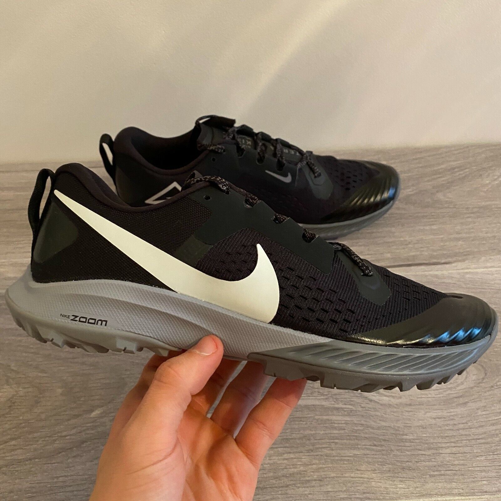 NIKE MENS AIR ZOOM TERRA KIGER 5 - UK 7 & 9.5 - BLACK/GREY (AQ2219-001) | eBay
