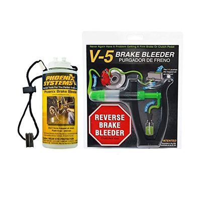 Phoenix Systems 2104-BOT V-5 Light Duty Reverse Brake Bleeder with Refill/Cap...