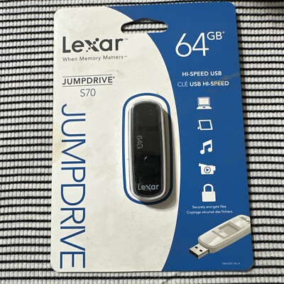 Lexar JumpDrive  S70 64GB USB Flash Drive - LJDS70 NIP