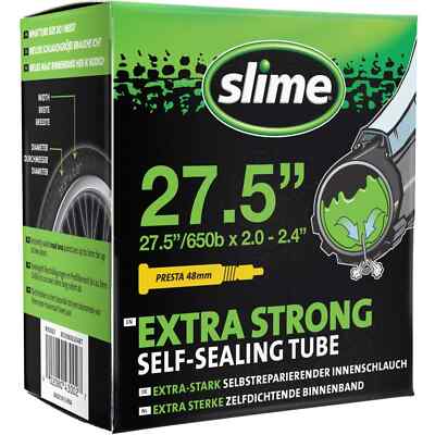 Slime Smart Self Sealing Inner Tube 27.5 x 2.0-2.4c Presta Valve Cycling Bike