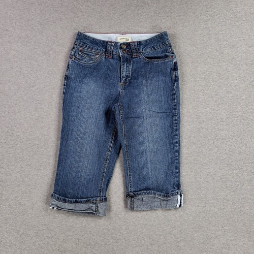 Vintage St. John's Bay Size 4 Capri Jeans Retro 90s Stretch Cuffed Faded Wash