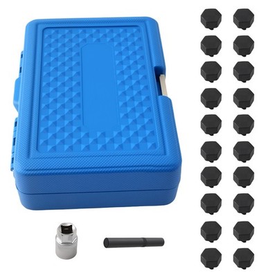 22pcs Anti-Theft Nut Key Set for VW Beetle Golf Jetta Passat Tiguan EOS