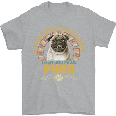 A Pug Dog Mens T-Shirt 100% Cotton