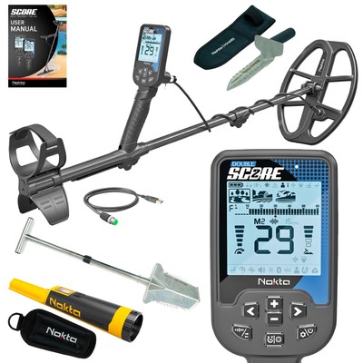Nokta Double Score 2 SMF Waterproof Metal Detector Advantage Package