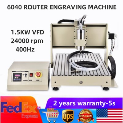 1500W 6040 4 Axis CNC Router Metal 3D Engraving Machine Drilling Milling Machine