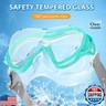 Supertrip Adult Swim Goggles Swimming Goggles with Nose Cover Elastic Fabric Strap Tempered Glass Snorkeling Gear for Adults