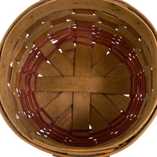 ::Longaberger 1985  Red Christmas Collection Cookie Basket PRIMITIVE