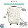 Noah Multi-Use Cover: Car Seat, Nursing, Stroller Cover - Stretchy Fabric, All-Season, Stylish Designs, Easy Access