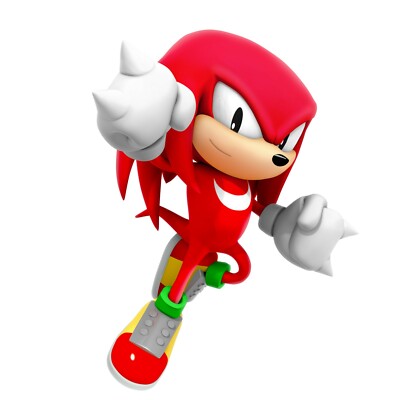 Sonic The Hedgehog- Classic Knuckles 3''- 6'' Vinyl Decal Stickers