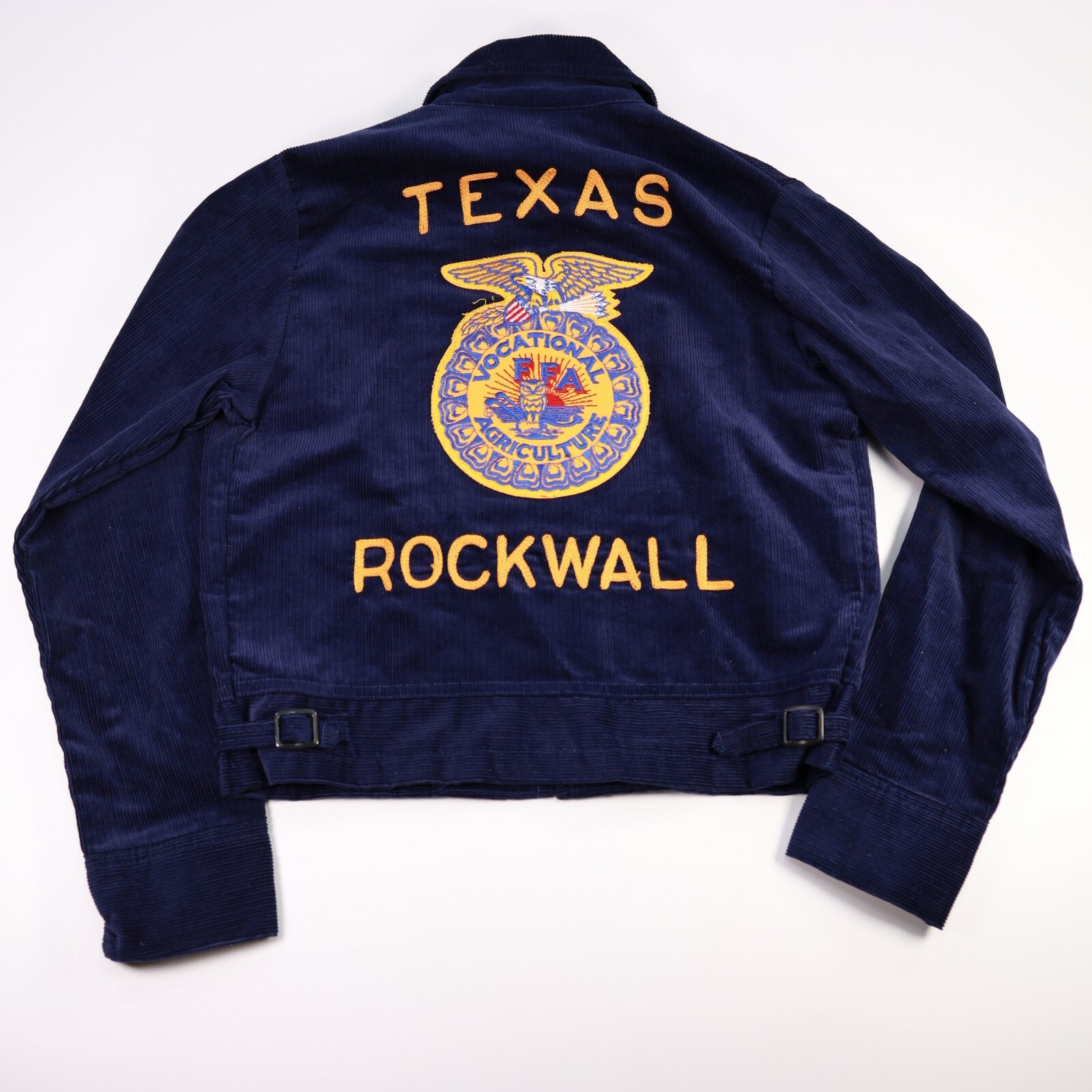 Vintage FFA Jacket Blue Corduroy 103-34 Women USA Made Chain Vintage FFA Jacket Blue Corduroy 103-34 Women USA Made Chain