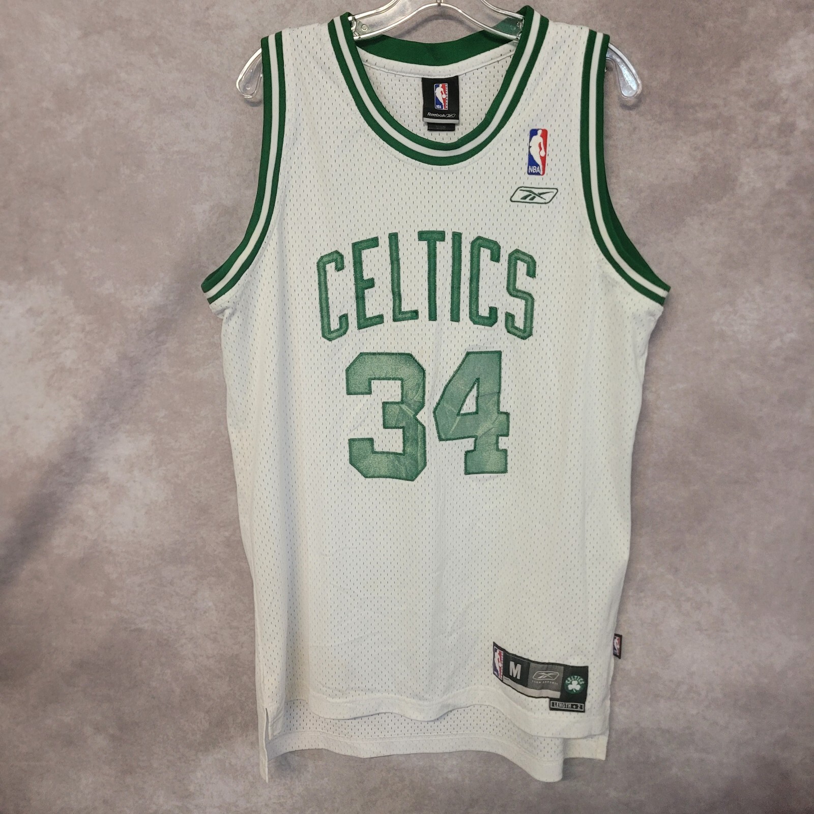 VINTAGE PAUL PIERCE #34 NBA BOSTON CELTICS REEBOK SWINGMAN JERSEY MENS SIZE  2XL