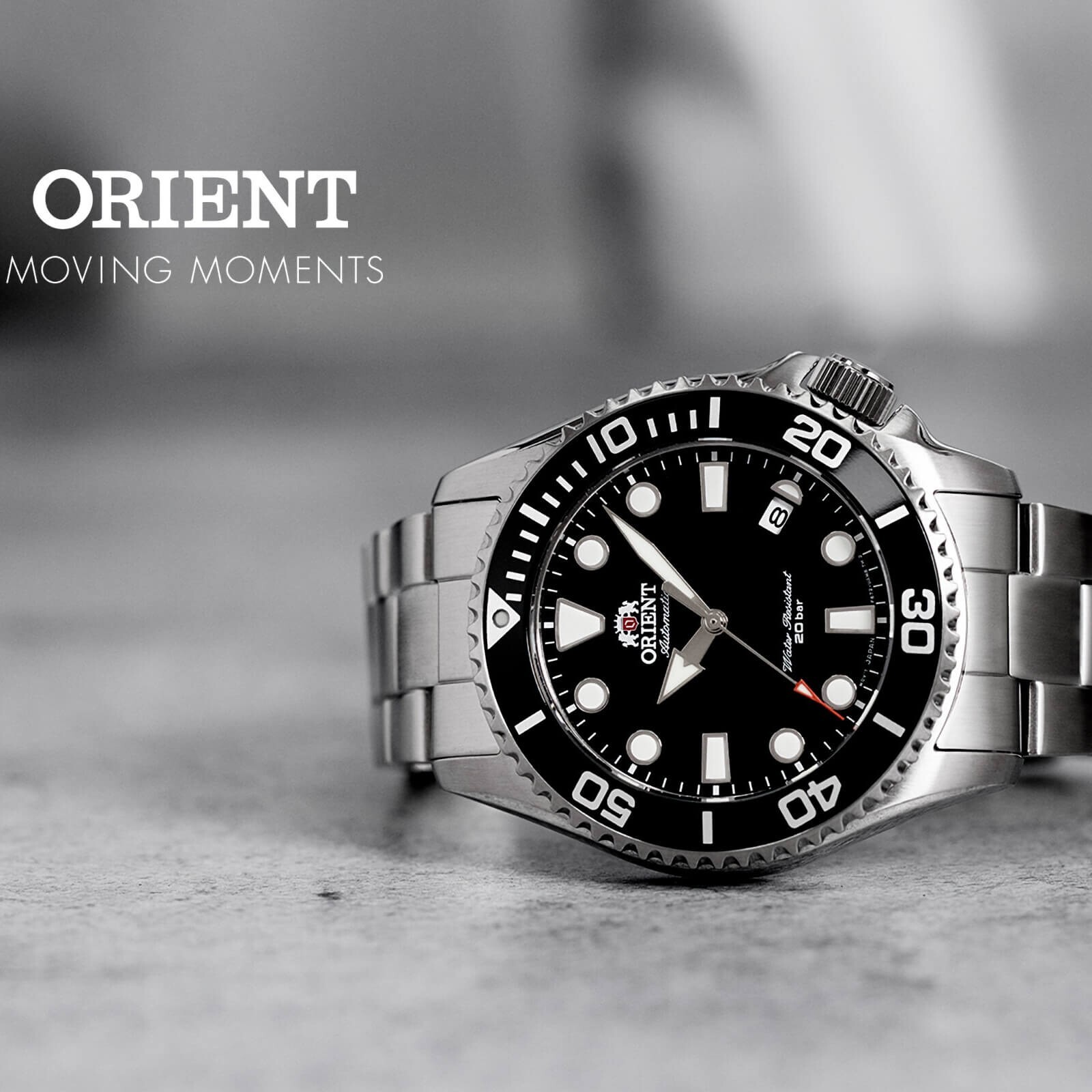 Pre-owned Orient Triton V2 Diver Mechanical Watch Date Black Dial Ac0k01b Made In Japan