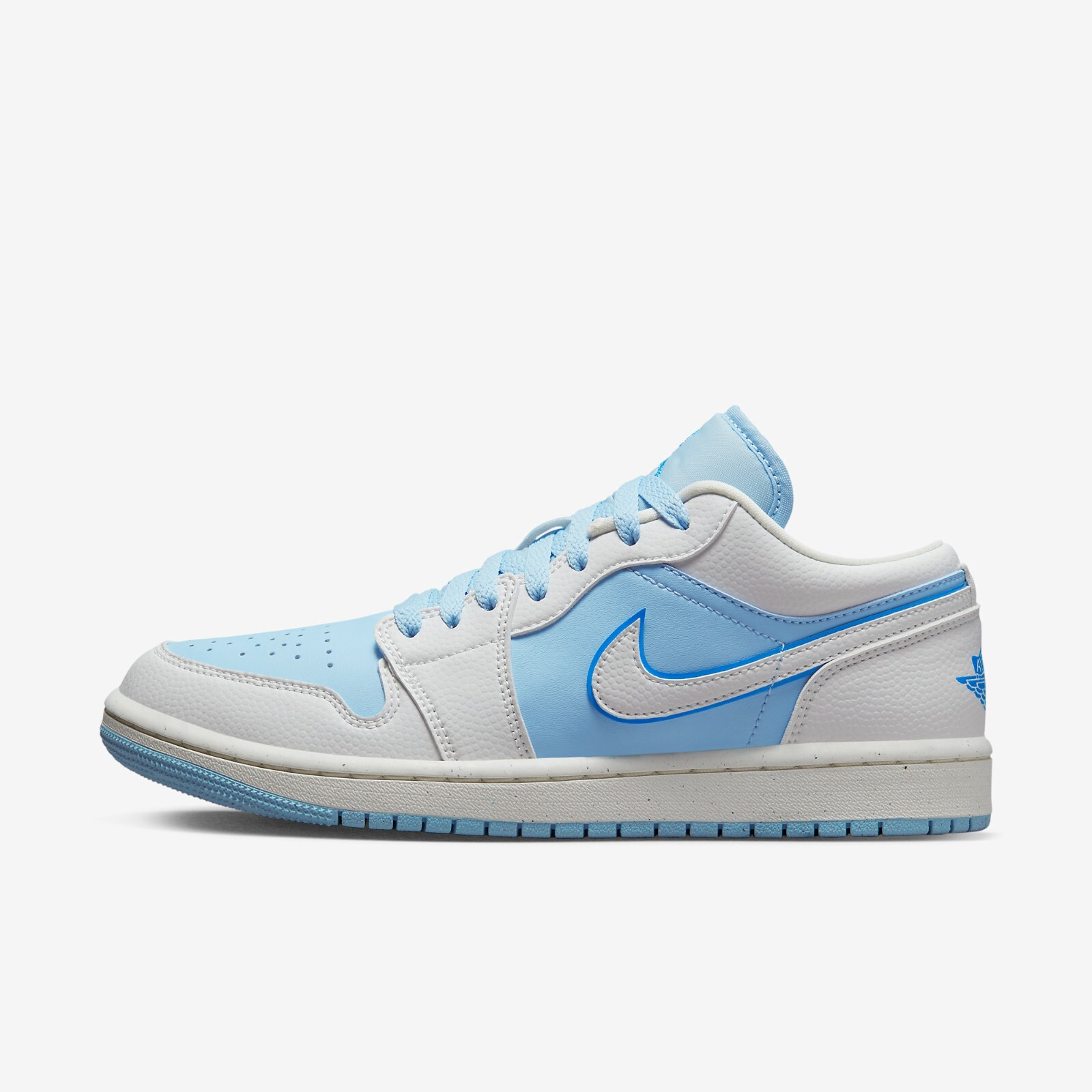 

Jordan 1 Low SE Sail Ice DV1299-104 WMNS Shoes Кроссовки, Sail/ice/dark powder blue, Jordan 1 Low SE Sail Ice