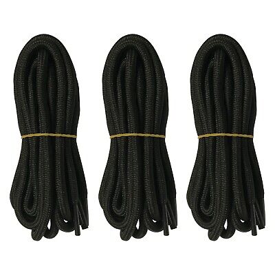 3pair 5mm Thick Heavy duty Round Hiking Work Boot Shoe laces Strings Replacement