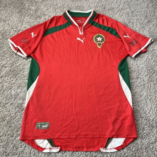 MOROCCO 2000 2001 2002 HOME FOOTBALL SHIRT SOCCER JERSEY MOROCCO 2000 2001 2002 HOME FOOTBALL SHIRT SOCCER JERSEY