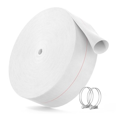 Fire Hose,Backwash hose 100 Ft With Hose Clam, 1-1/2'' Pool Discharge Hose for...