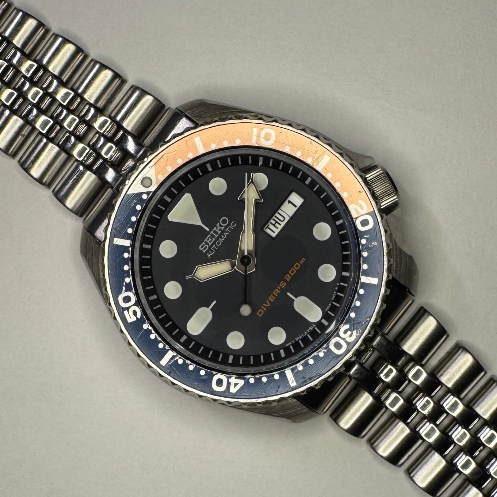 SEIKO SKX0077S26-0020 【美品】 Seiko 7S26-0020 SKX007 Japan market diver's watch