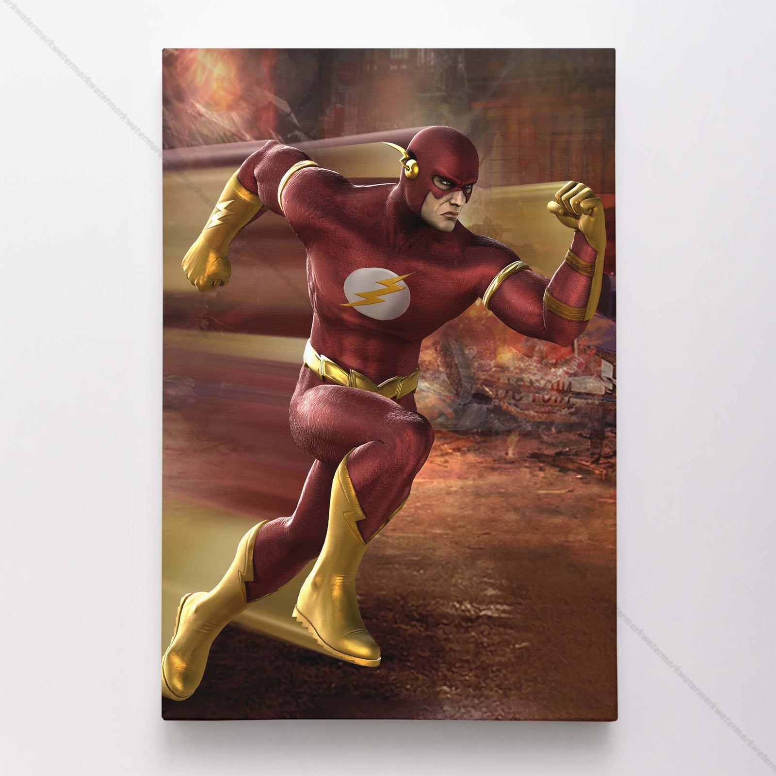 Flash Poster Canvas DC Justice League Comic Book Cover Art Print #257