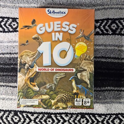 Guess In 10 World Of Dinosaurs Game Fun Guessing Game, Skillmatics New Sealed