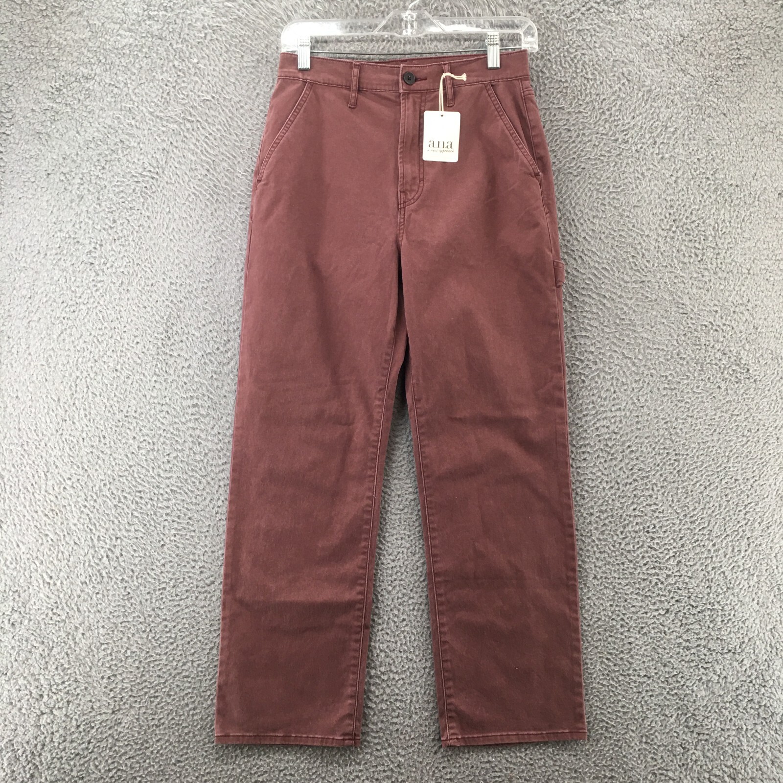 Ana Highest Rise Vintage Straight Pants Womens 4 Purple