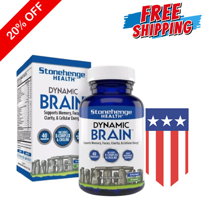 Stonehenge Health Dynamic Brain Supplement For Enhanced Memory and Focus 60 Caps