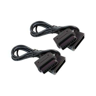 SNES Controller Extension 6 Feet x2 Black For Nintendo SNES By EverdriveStore