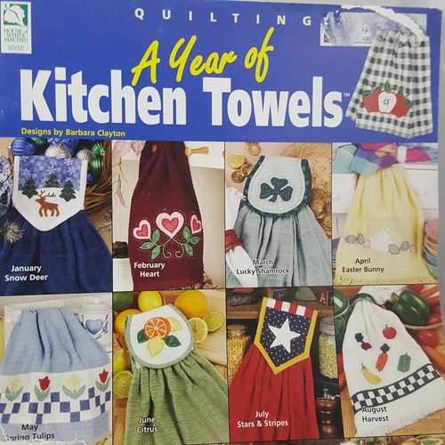 Vintage kitchen towels lot project arts crafts box lot sew knit fringe