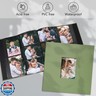 Remowith Photo Album 4x6 Pictrues 600 Pockets Linen Cover with Front Window Large Picture Book for Family Travel Wedding and Memory Keepsake Organizer Black