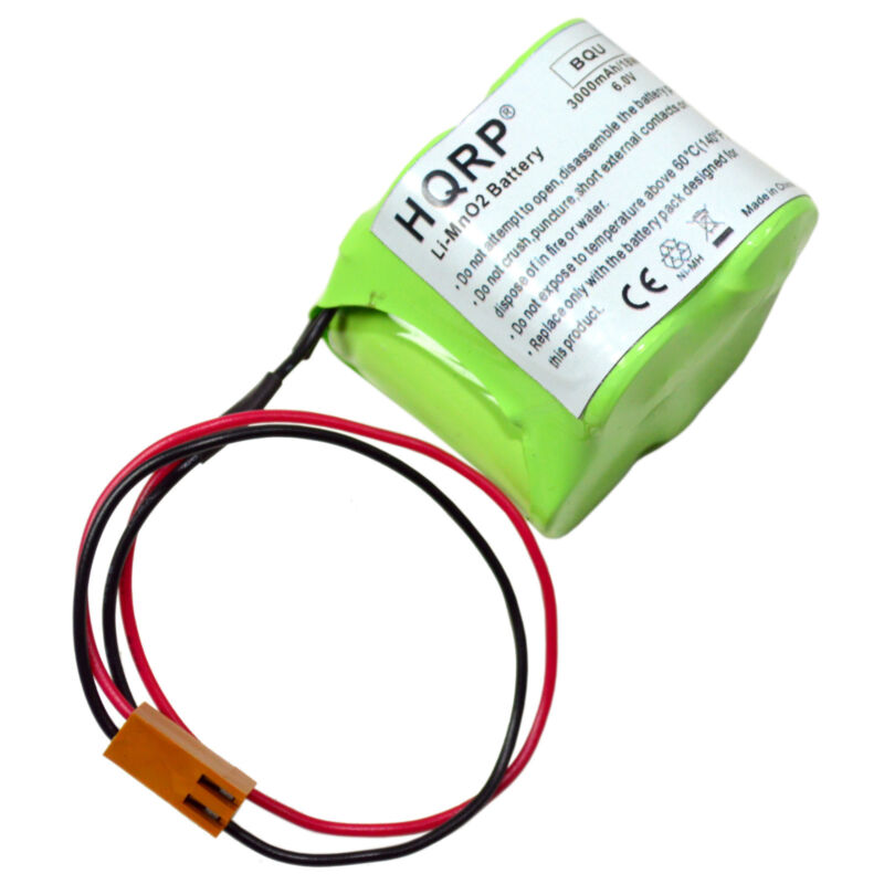 Hqrp 6v Battery For Fanuc A98l-0031-0025 A06b-6114-k504 A06b6114k504 Cnc Plc