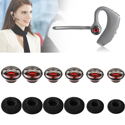 6 Pairs Replacement Ear Tip Bud Earbud for Plantronics Voyager 5200 5220 Headset