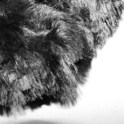 Women's Antique Vintage Boa Fling 1930s Scarf Fur CHINCHILLA Black Twisted 50