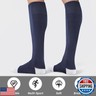 GRAPMKTG 3 Pack Soccer Socks for Kids Baseball Softball Football Socks for Youth Knee High Socks Tube Socks for Boys Girls Navy Blue X-Small