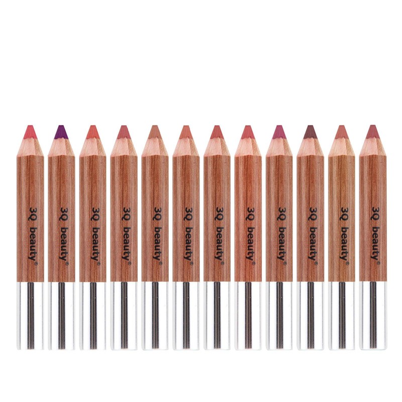 12 Matte Colors Waterproof Lip Pencil Makeup Gift Set Lip Liner Lipstick Pen