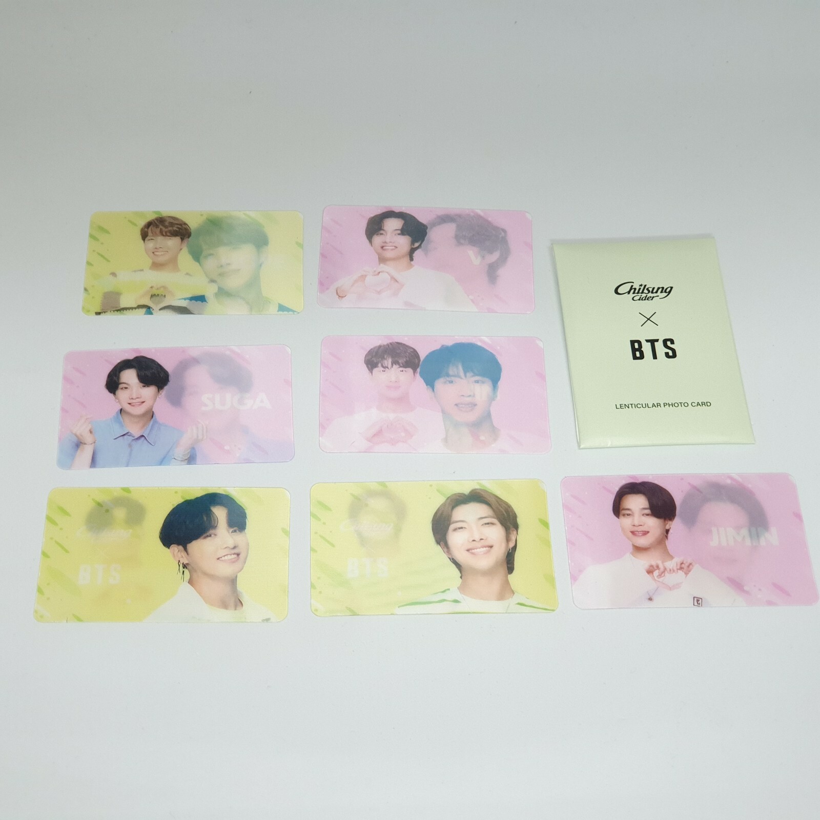 BTS CD 23枚 BTS X Chilsung Cider Limited Jungkook V Jimin Lenticular
