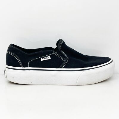 Vans Womens Asher 721356 Черная повседневная обувь Кроссовки Размер 7