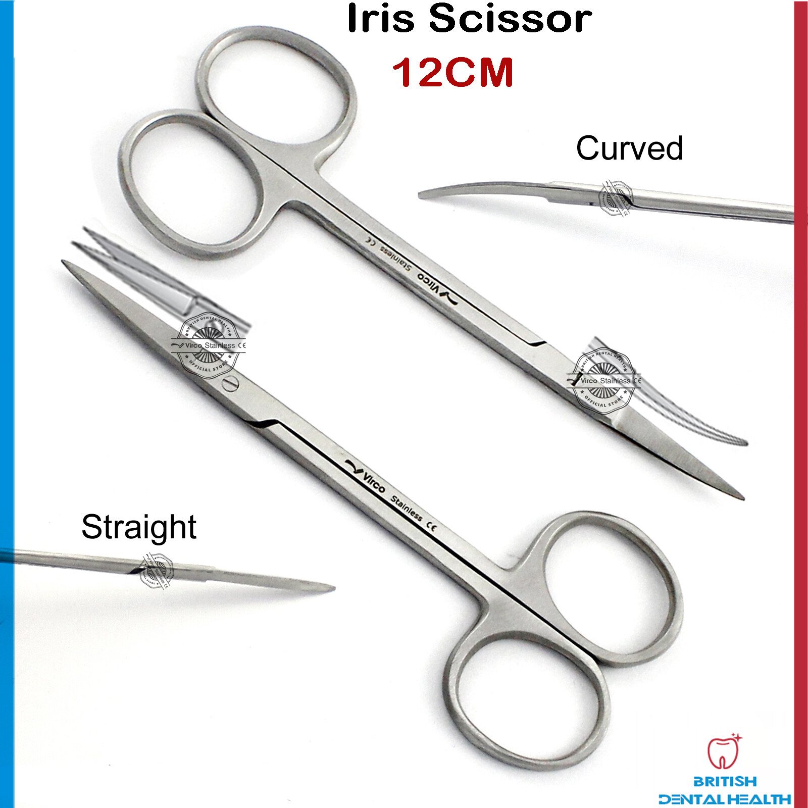 Dental Iris Scissors S/C Surgical Scissor Ophthalmic