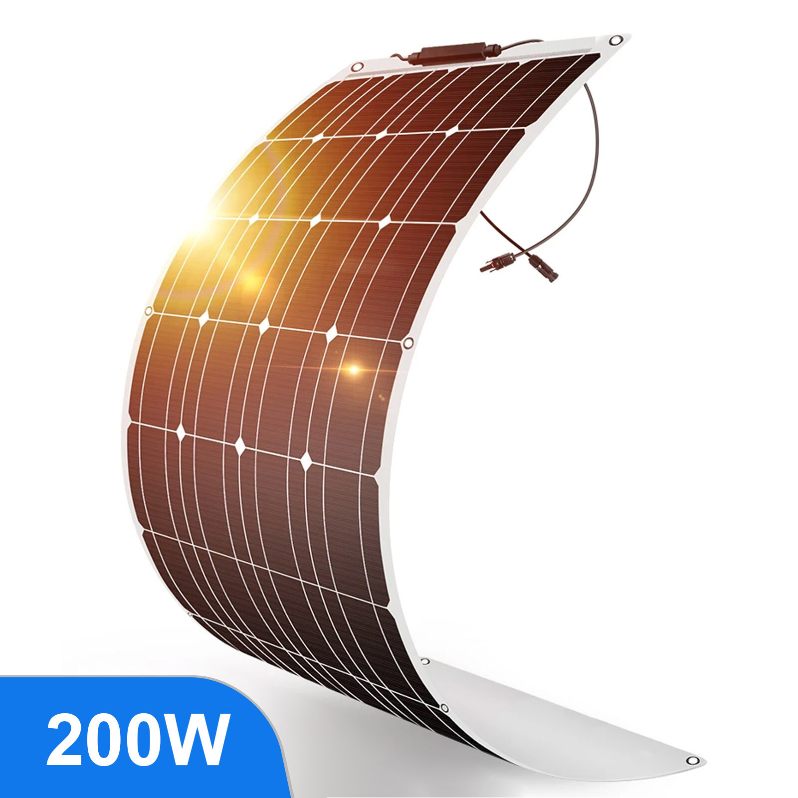 80W 120W 200W Watt Flexible Solar Panel Kit 12V Battery Char