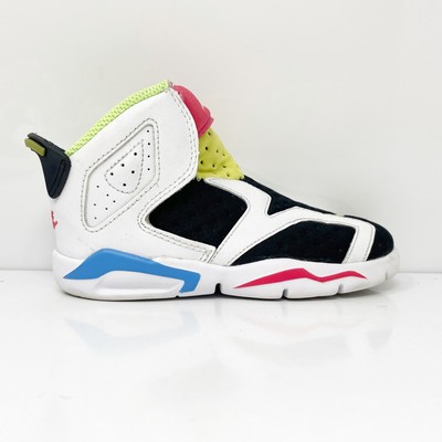 

Nike Boys Air Jordan 6 CT4417-103 Черные кроссовки для баскетбола Размер 10C, Черный, Air Jordan 6 Little Flex