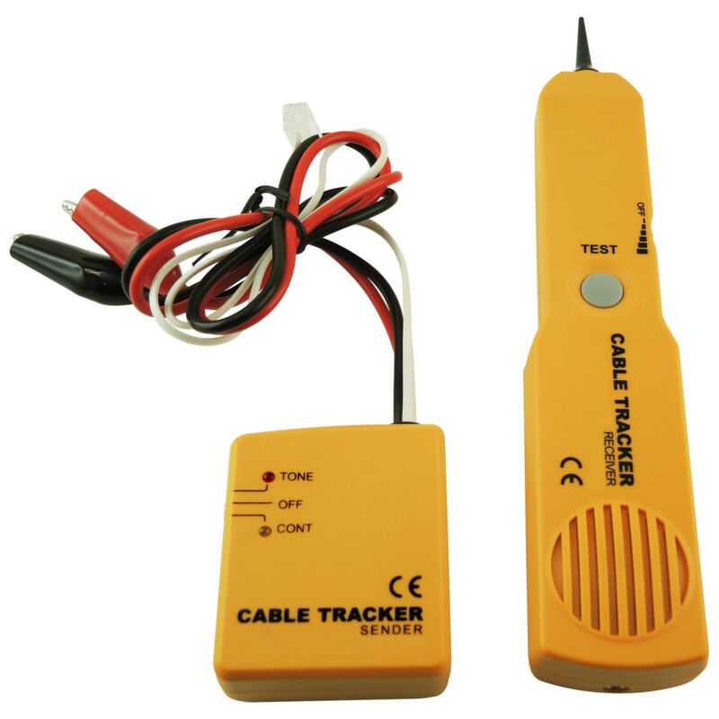 CABLE FINDER TONE GENERATOR PROBE TRACKER WIRE NETWORK TESTER TRACER KIT B8R5