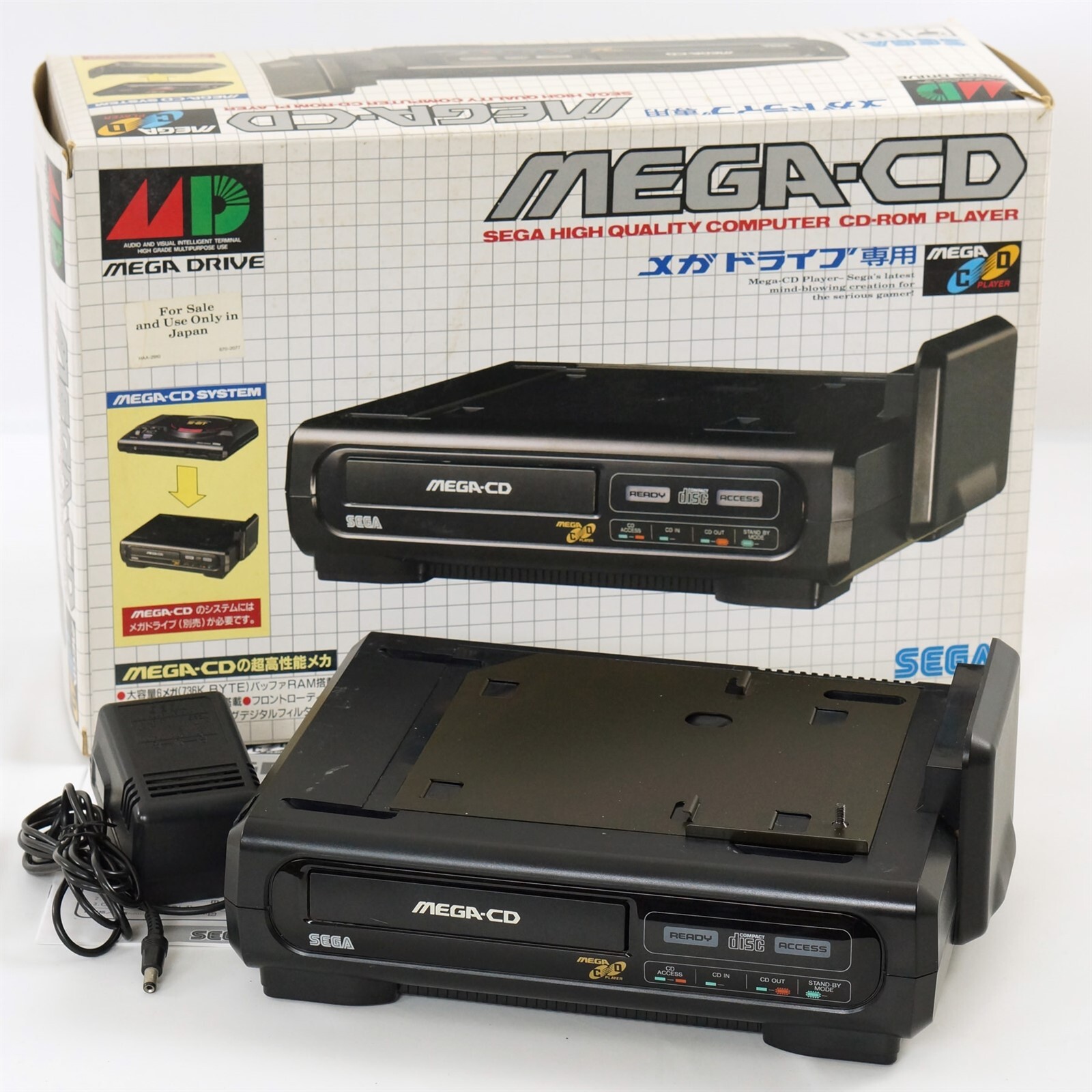 MEGA CD Console Boxed SEGA Genesis JAPAN Tested System -Maintained- A10035886 MEGA CD Console Boxed SEGA Genesis JAPAN Tested System -Maintained- A10035886