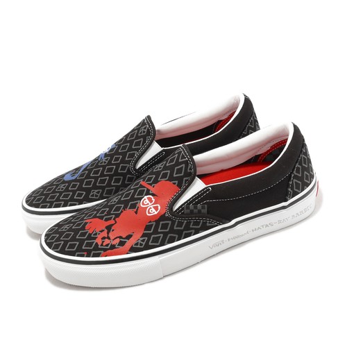 

Vans SKate Slip-On Krooked By Natas For Ray Black Men Skate Boarding VN0A5FCAAPM, Черный, Skate Slip-on
