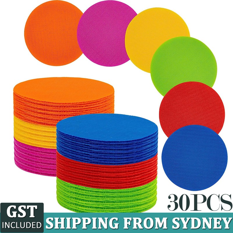 30 Pcs Round Carpet Marker Spots Sit Dots For Classroom Kinder Garden Easy Teach