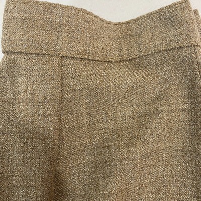 Henry Cottons Wool Taupe Brown 2 Pc Pant Suit + Blazer Women's Small