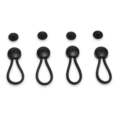 Stayput Fasteners 6 5/8'' Standard Size Black Bungee Shock Cord & Fastener for...